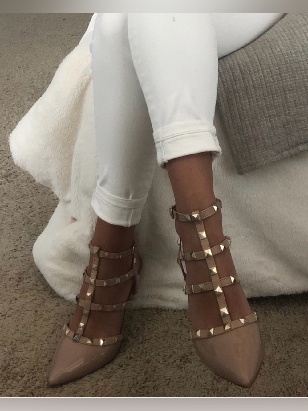 Studded heels